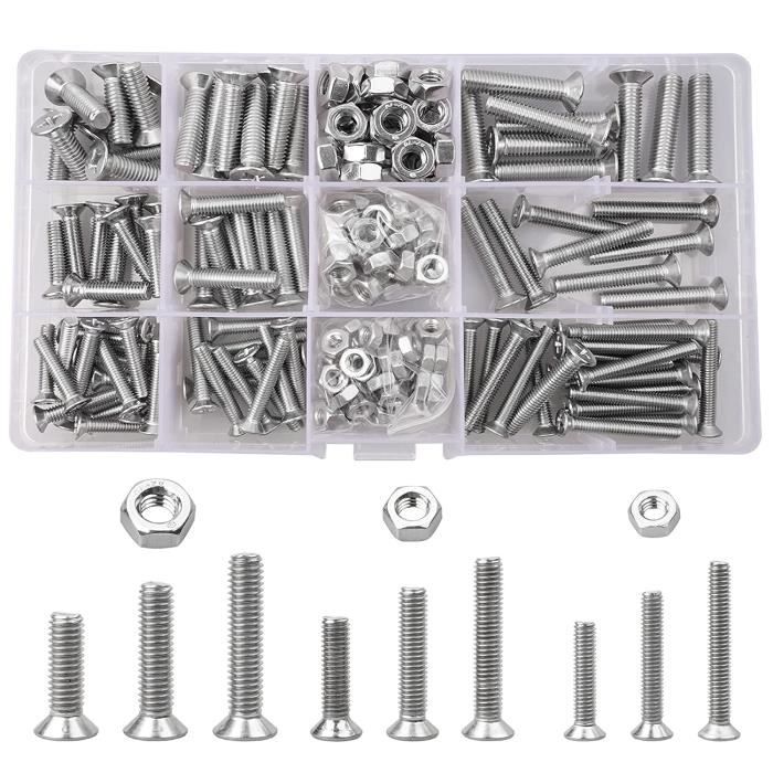 Vis métaux Tête fraisée Fendue M3X50 Inox A4 microvis-1 pièce | Leroy