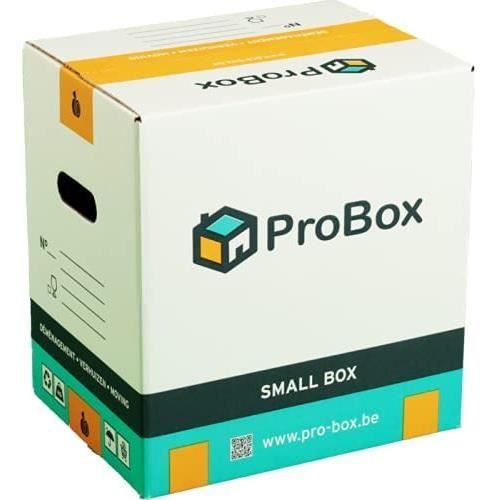 Lot De 10 Boîtes De Déménagement Packer Pro - Dimensions 60x40x40 Cm, Ultra Résistantes Avec Poignées, Ruban Adhésif Inclus