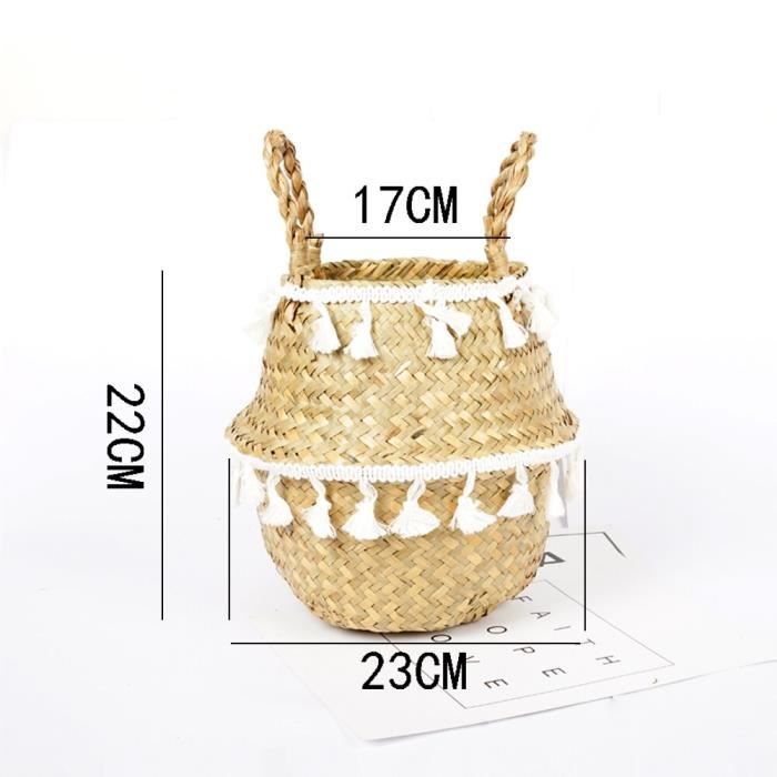 Panier Mural En Osier Tressé – Pour Plantes Et Fleurs – Décoratif Et Fonctionnel – Neuf