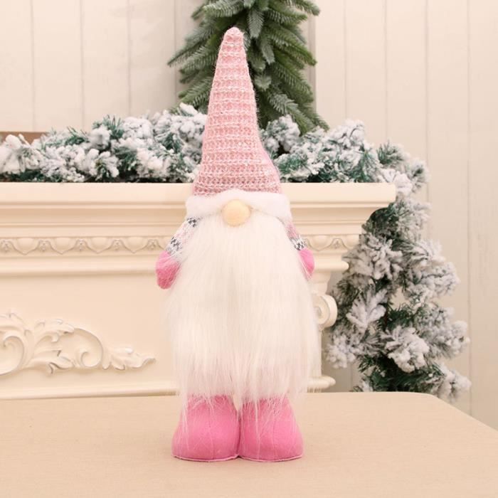 Ensemble De 5 Poupées Gigognes Gnomes De Noël En Bois - Décoration Festive Scandinave Tomte - Idéal Pour Noël Et Cadeaux