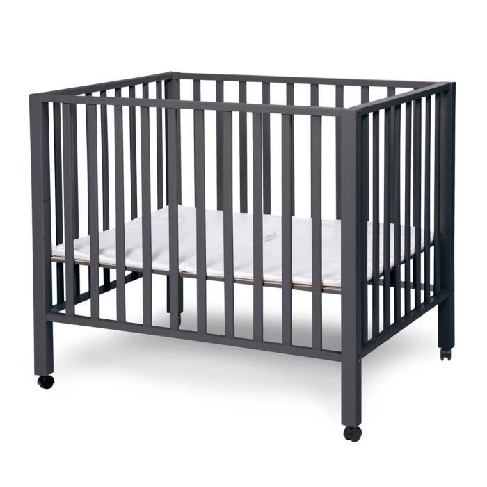 Parc Bebe 75x95cm Coloris Anthracite Cdiscount Puericulture Eveil Bebe