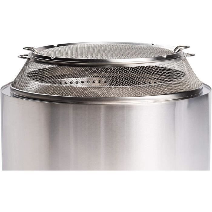 FireView Cheminée de jardin avec barbecue, en fonte, 360