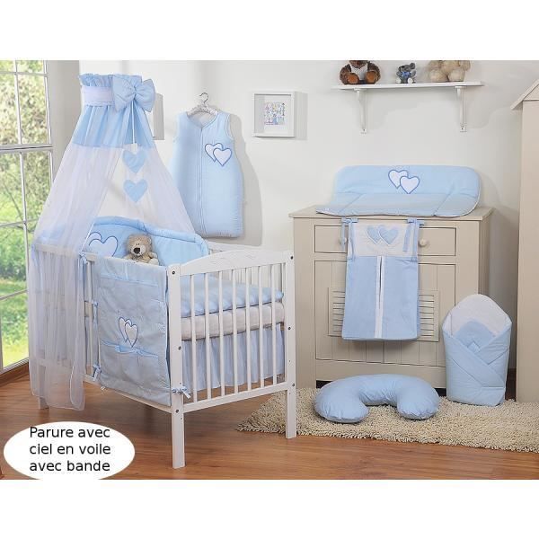 Literie Et Linge De Maison Ameublement Et Decoration Epf Lk Fabrication Europeenne Tour De Lit Bebe Gris Anthracite A Coeur