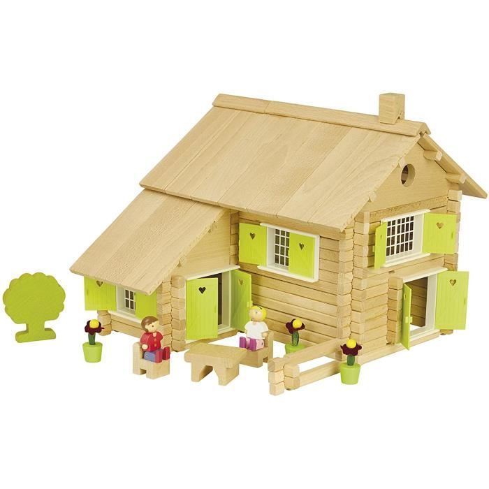 Jeu maison Multicolore en bois - Gadget et Jeux Pas Cher