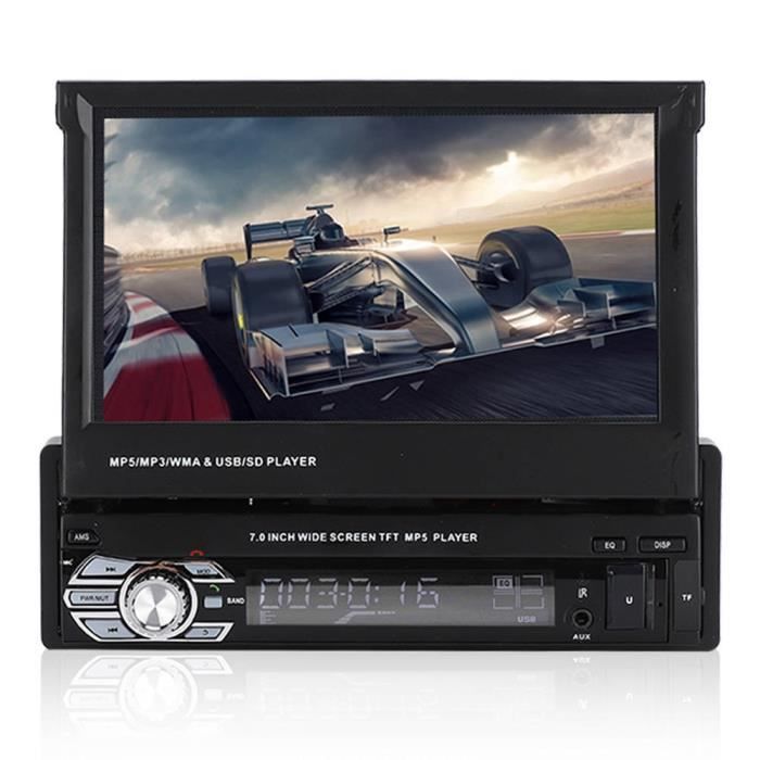 Stéréo de Autoradio Écran Tactile Autoradio Single Din Radio de Voiture Stéré CD/DVD Lecteur Radio Multimédia AUX / TF / USB