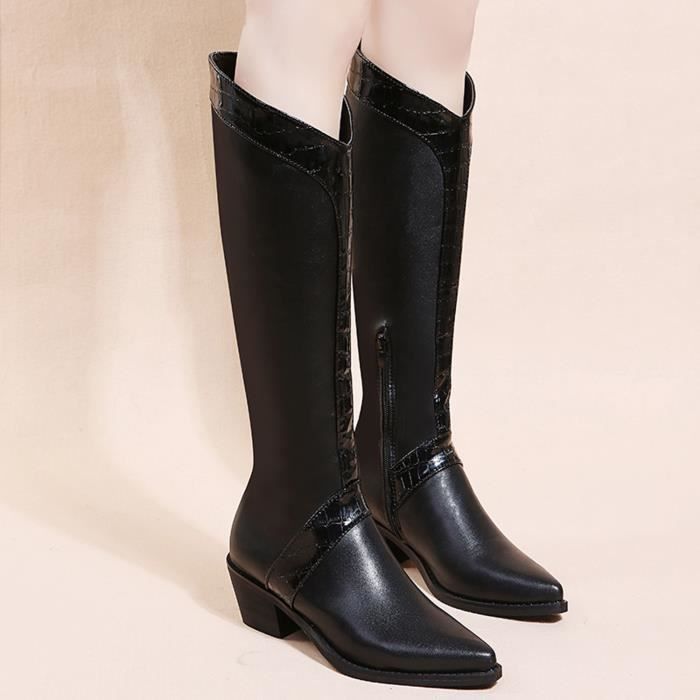 Bottes Cowboy Fille Scintillantes – Bout Pointu, Talon Moyen, Fermeture Éclair – Toddler & Big Kid