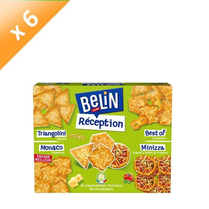 Lot De 6 Belin Gateaux Aperitifs Boite Reception 4 Saveurs 380 G Cdiscount Au Quotidien