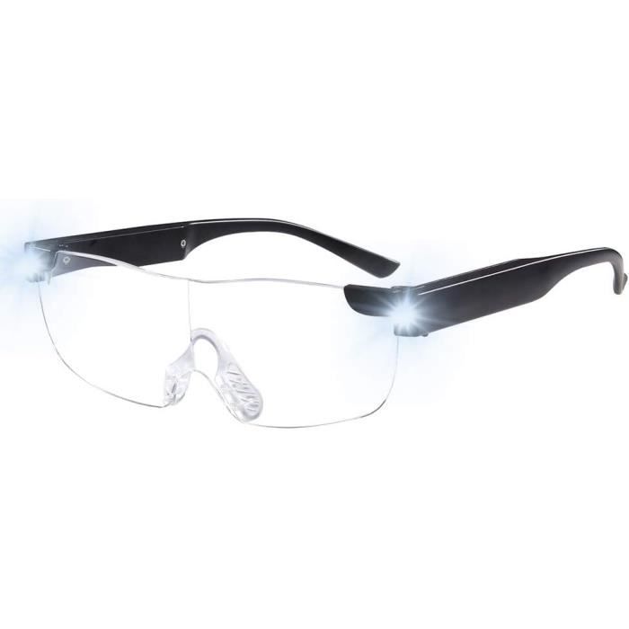Loupe De Tête LED Rechargeable - Grossissement 3.5x - Pour Lecture Et Travaux Précis