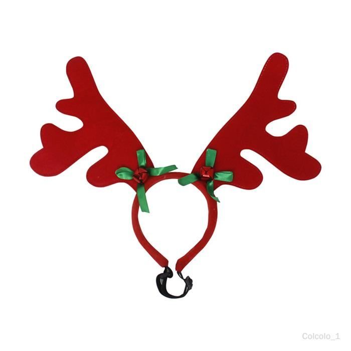 Bandeau Bois De Cerf De Noël – Accessoire Tête Renne Pour Fille – Décoration Festive – Tissu Brun