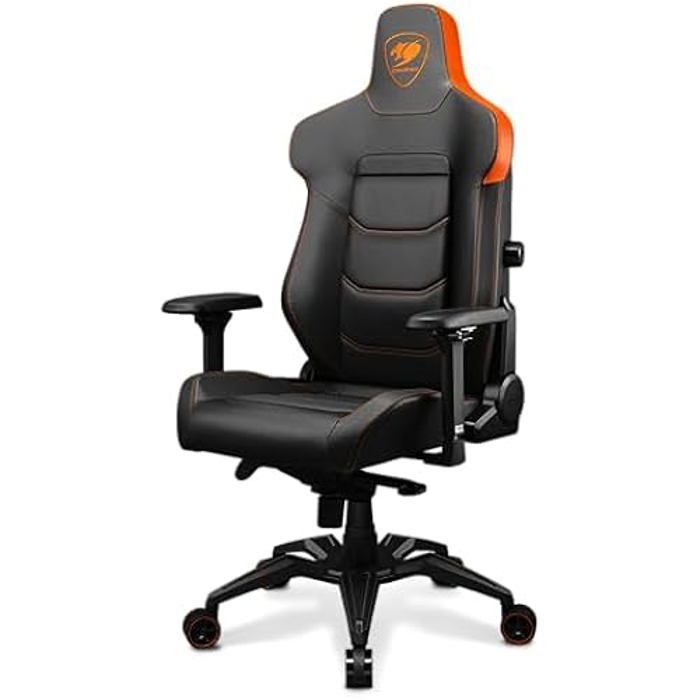 Fauteuil de jeu - COUGAR - Armor EVO - Réglable - Cuir PVC - Support lombaire 4D - Noir