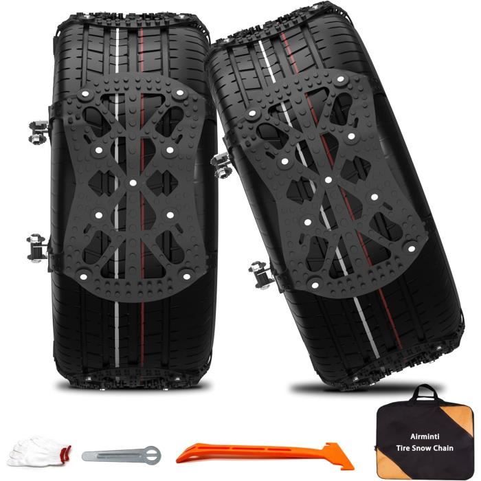 Chaînes à Neige 6 Pièces Universelles Pour Voiture - Traction 165-265 Mm Urgence Neige Glace