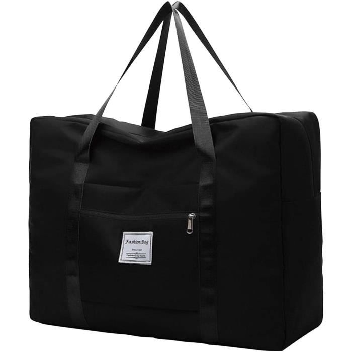 Grand Sac De Voyage Pliable Essentials - 63.5cm, Nylon, 15.9kg Capacité, Poches Zippées, Noir - 7
