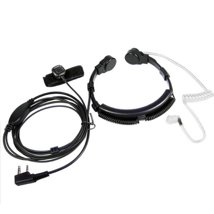COODIO 2 x Oreillette 2-Pin Écouteur Casque Microphone [Tube Acoustique COODIO 2 x Oreillette 2-Pin Écouteur Casque Microphone [Tube Acoustique