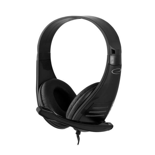 Casque avec Micro - ESPERANZA - EH209K - Filaire - Noir - Confort Optimal