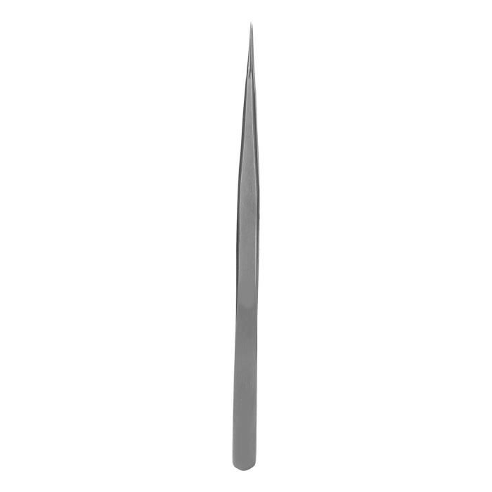 Pince à épiler Pointue Droite En Acier Inoxydable 11 Cm - Micro, Polie, Neuve
