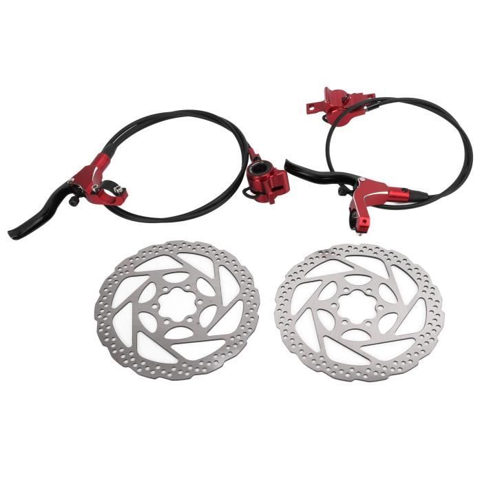 RUJOI Kit De Frein à Disque Pour Vélo, étrier Avant Et Arrière En Aluminium Rotor De 160 Mm Ajusteur Mécanique Sans Outil Pour Vélo De Route Vtt P 211090