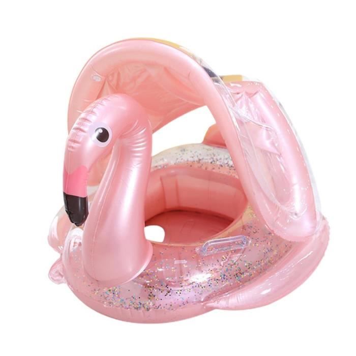 AivaToba Bouée Bébé Piscine Avec Siège Amovible Et Toit Solaire UPF50+ - 6-24 Mois