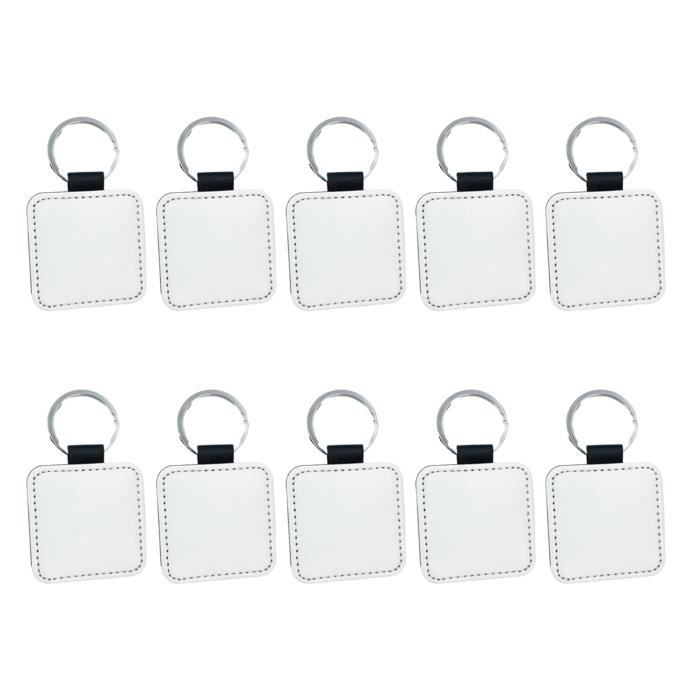 Kiés à Transfert de Chaleur Porte-Clés Vierges Vierges DIY Keychain