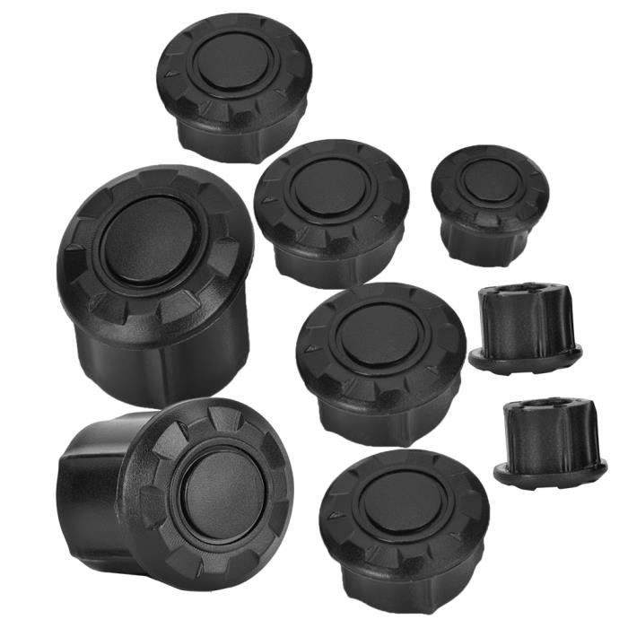 Bouchons De Cadre Moto Pour Kawasaki Z900 (2017-2022) - 4 Embouts Décoratifs En Plastique Noir, Protègent Les Trous Du Cadre - 6