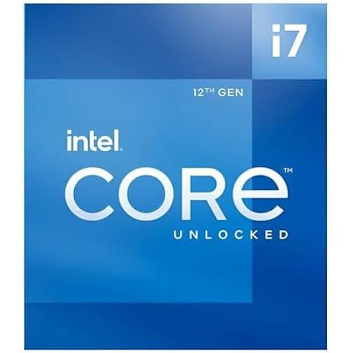 Processeur INTEL Core i7 12 cœurs 8P+4E Socket LGA1700 Chipset Série 600 TDP BX8071512700K - vue 8