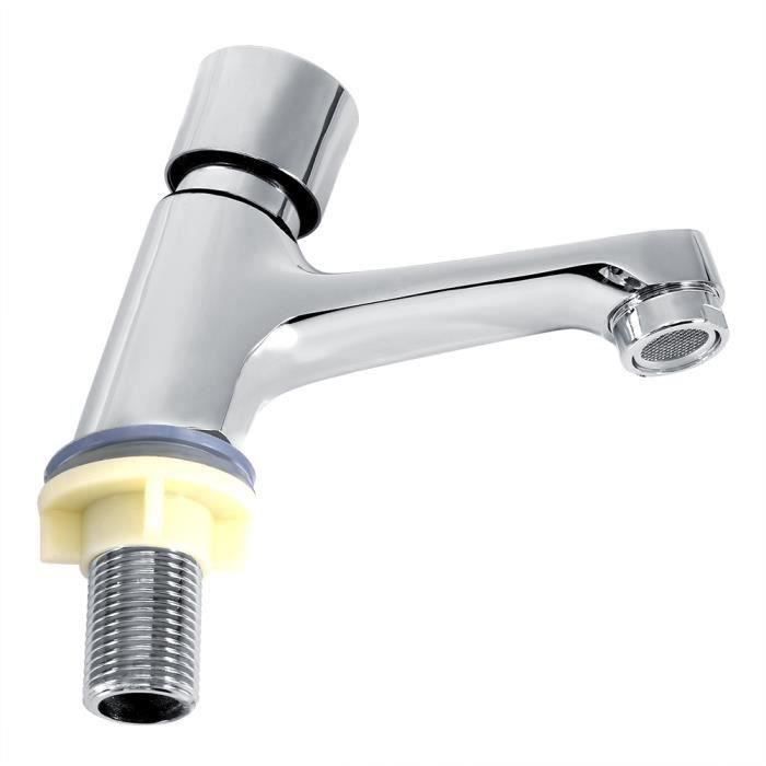 Robinet à Bouton-poussoir Manomètre Riegler - Laiton Nickelé, Filetage G 1/2, Pression Max 25 Bar, Pour Mesure Ponctuelle