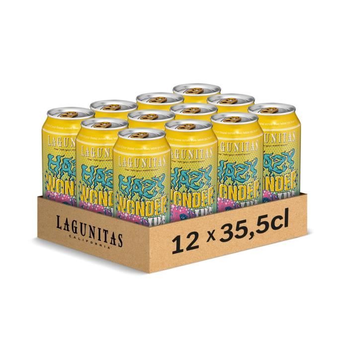 Lagunitas Hazy Wonder - Bière blonde IPA 6° - canettes 12x35,5cl - La