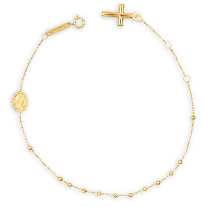 Bracelet Or 18 Carats 750/000 Jaune - Chapelet - Rosaire - Femme - LATELIER DAZUR Bracelet Or 18 Carats 750/000 Jaune - Chapelet - Rosaire - Femme - LATELIER DAZUR