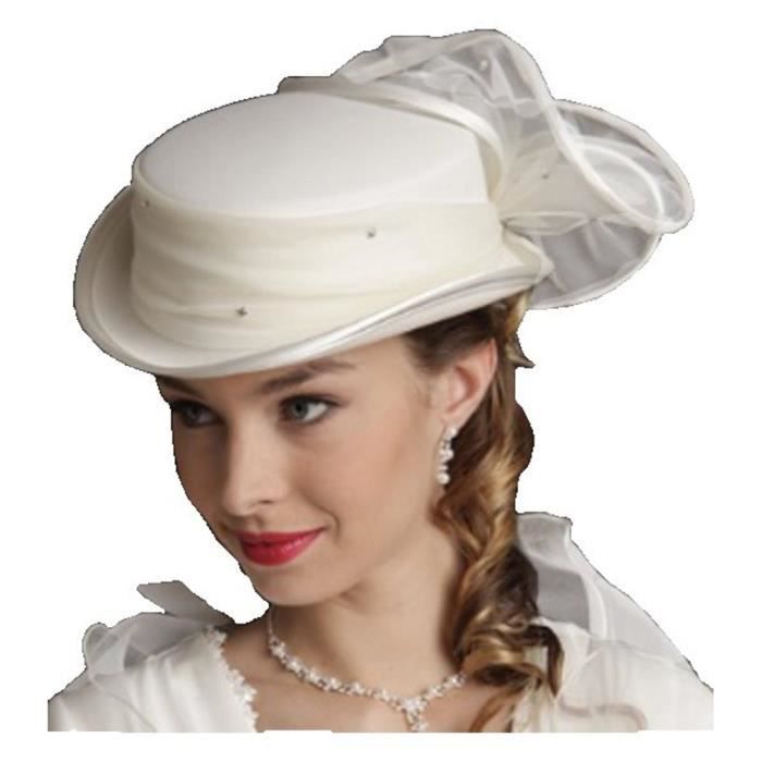 Location D Un Grand Chapeau Canotier Femme En Paille Pour Mariage
