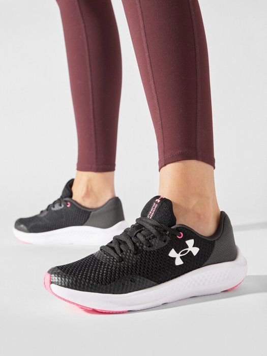 Chaussures de Sport Noire Rose Blanches Femme Under Armour Charged