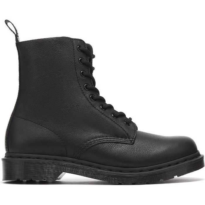 Bottes Dr. Martens 1460 Pascal Virginia Mono Noires pour Femme - Cuir Lisse - UK 3 - EU 36