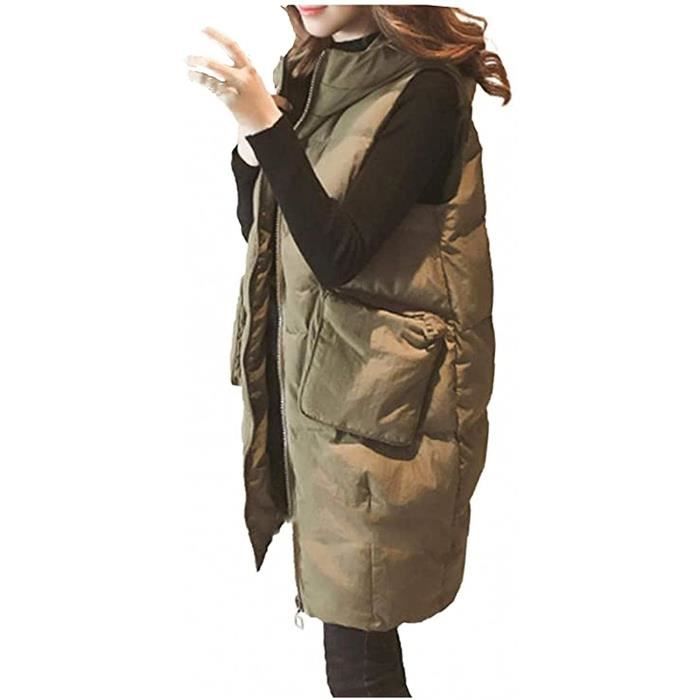 Manteau d hiver long pour femme avec capuche Doudoune L ger et
