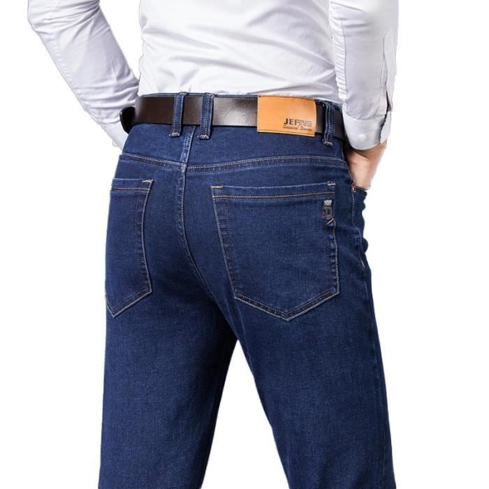 Pantalon Homme IZOD Coupe Droite Stretch Beige Taille W36 L30 - 5 Poches