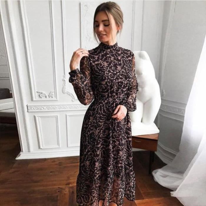 Coton Du Monde Robe courte manches longues en viscose épais Flora motif ethnique prune