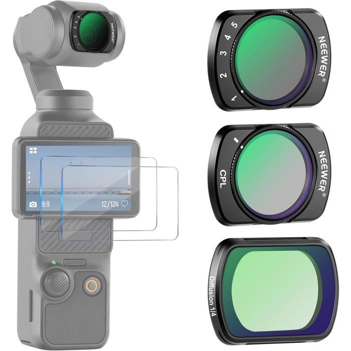 Filtre Black Mist (Brume Noire) Magnétique Pour DJI Osmo Pocket 3 - Effet Cinématique, Adoucit La Peau