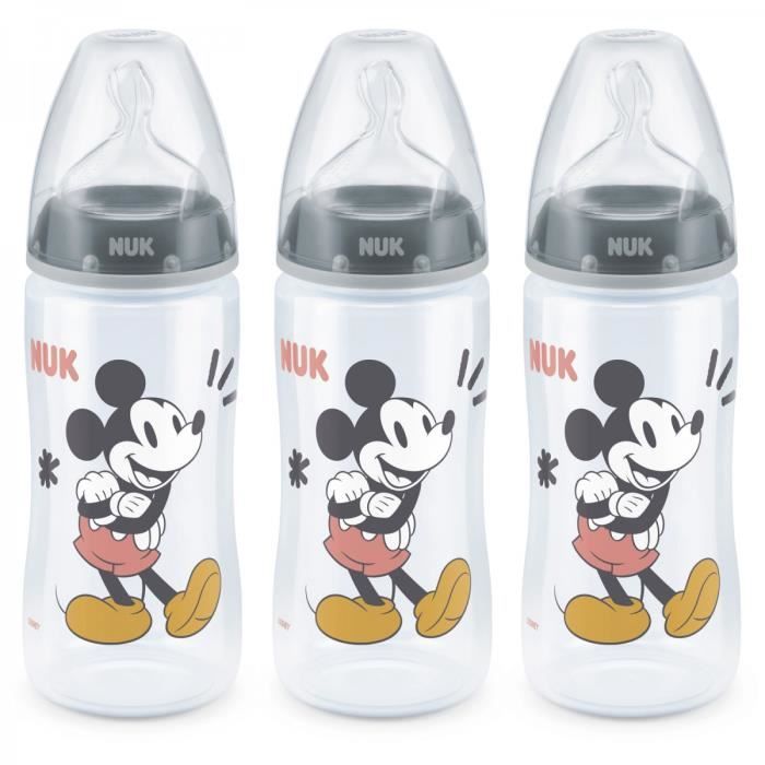 Nuk Biberon First Choice Anti-Colic 300 ml en Plastique avec Température Control - SABY MARKET Nuk Biberon First Choice Anti-Colic 300 ml en Plastique avec Température Control - SABY MARKET