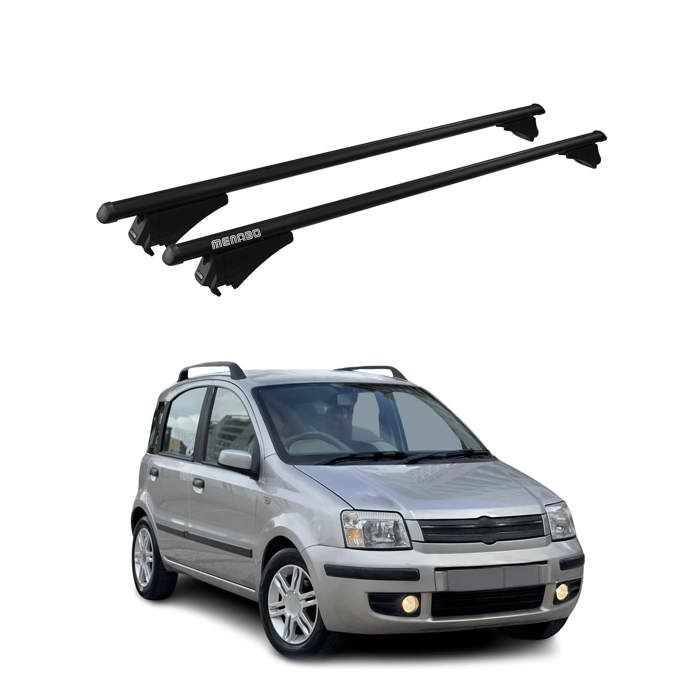 Barres de toit transversales pour Fiat Panda Aircross 2014-20 90kg Alu