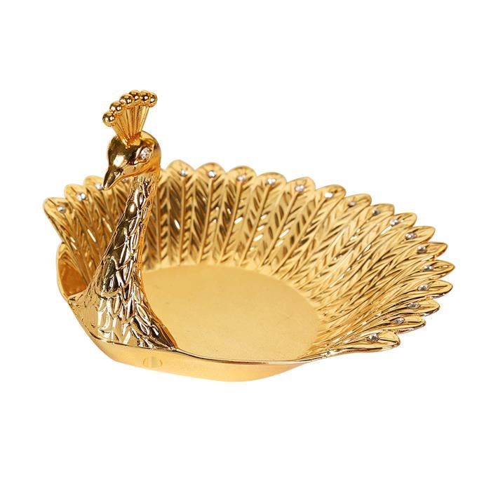 Golden Fruit Basket Bird Bird Birk Roged Plateau De Service Plaque de