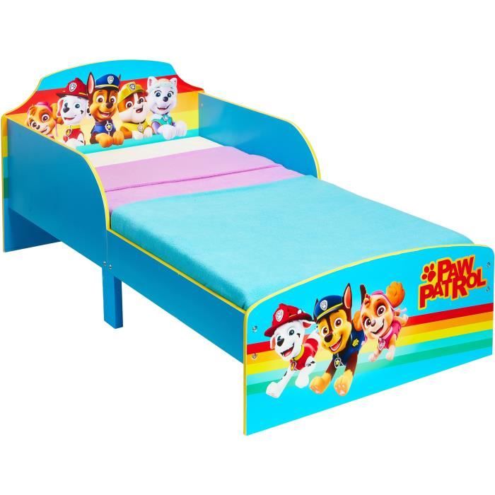 la pat patrouille lit pour enfants avec espace de rangement sous le lit