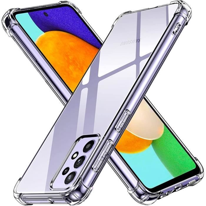 Coque pour Samsung Galaxy A53 5G Antichoc Protection Silicone Souple Transparent Phonillico