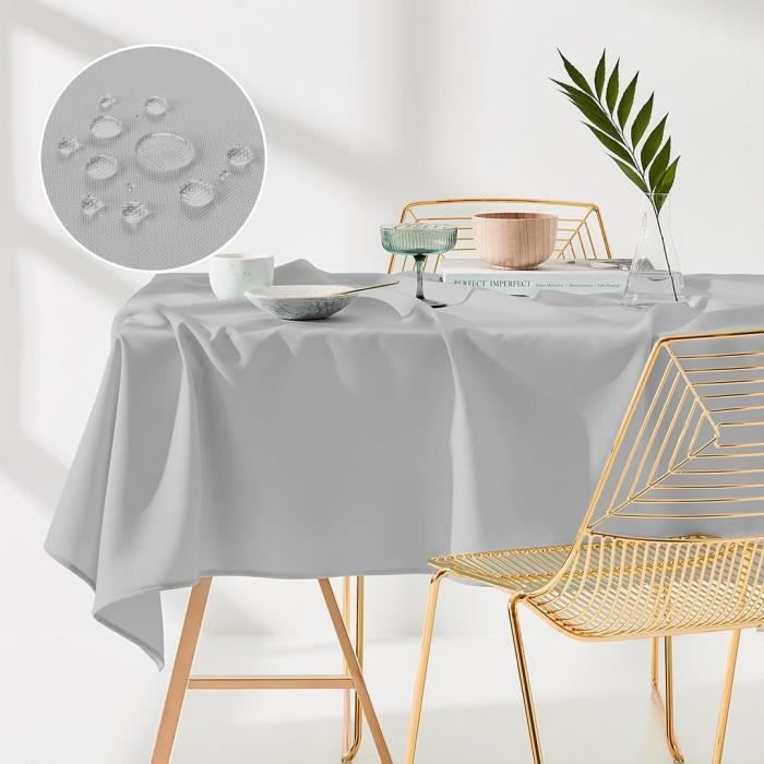 Aura Nappe De Table 130 X 180 Cm Imperméable Rectangulaire Facile D ...