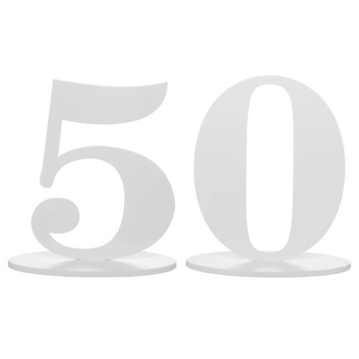 R 5051 1 Centre De Table Anniversaire Blanc 50 Ans En Bois Cdiscount Maison R 5051 1 Centre De Table Anniversaire Blanc 50 Ans En Bois Cdiscount Maison