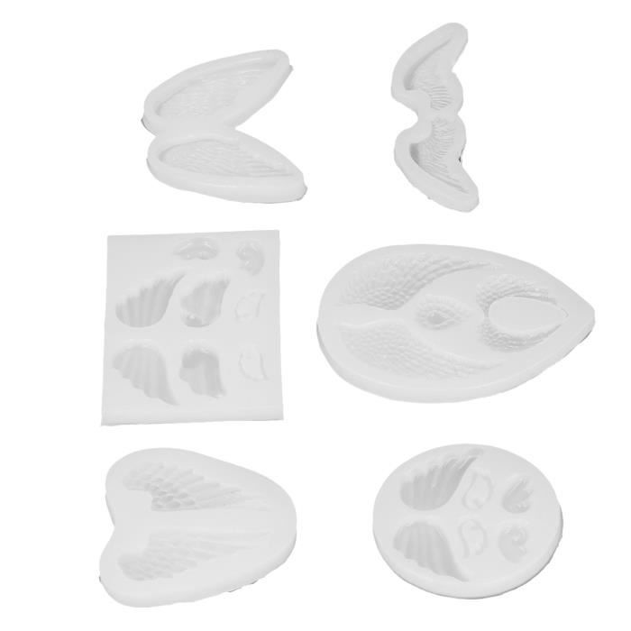 Moules Silicone Ange 2 Pièces - Pour Résine époxy, Bougies, Savon, Décoration Maison, Taille Environ 10,2 Et 8,5 Cm