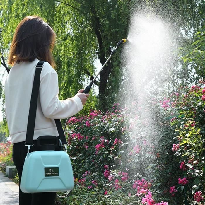 Pulvérisateur Électrique 5L/8L - Lance Télescopique 90cm, 2 Buses | Batterie 2000mAh | Pour Jardin, Désherbage