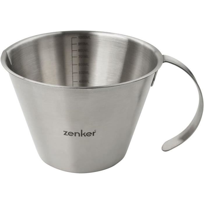 Zenker 44993 Verre Doseur D'un Litre, Verre Gradué, Verre Mesureur