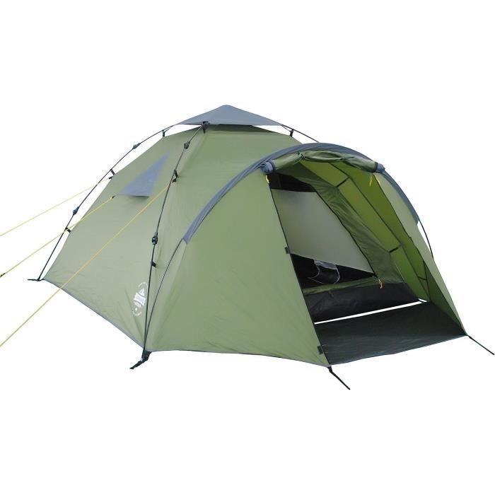 Tente Igloo Camping 3-4 Personnes - Dôme Avec Moustiquaire - Imperméable - Montage Rapide 5 Min - Pour Randonnée Et Jardin
