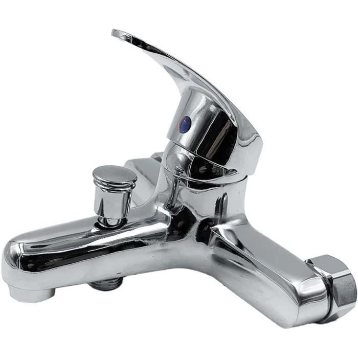 Pièce Robinet Mural Extension Acier Inoxydable 22 Cm - Débit Efficace Cuisine