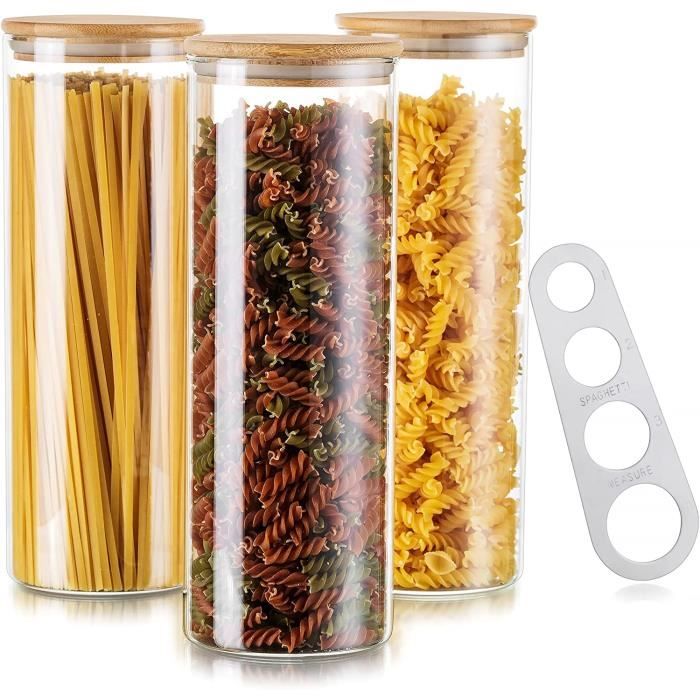 Edihome - Set De 9 Récipients Alimentaires En Verre Hermétiques - Sans BPA, Lave-vaisselle & Micro-ondes