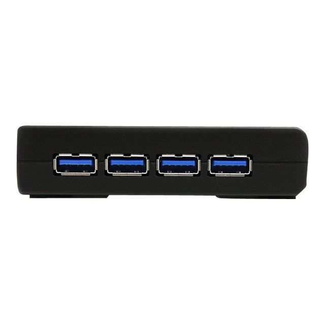 Hub USB 3.0 à 4 ports - Concentrateur USB - Noir - Hub USB 3.0 à 4 ports - Concentrateur USB SuperSpeed - Noir - ST4300USB3EU