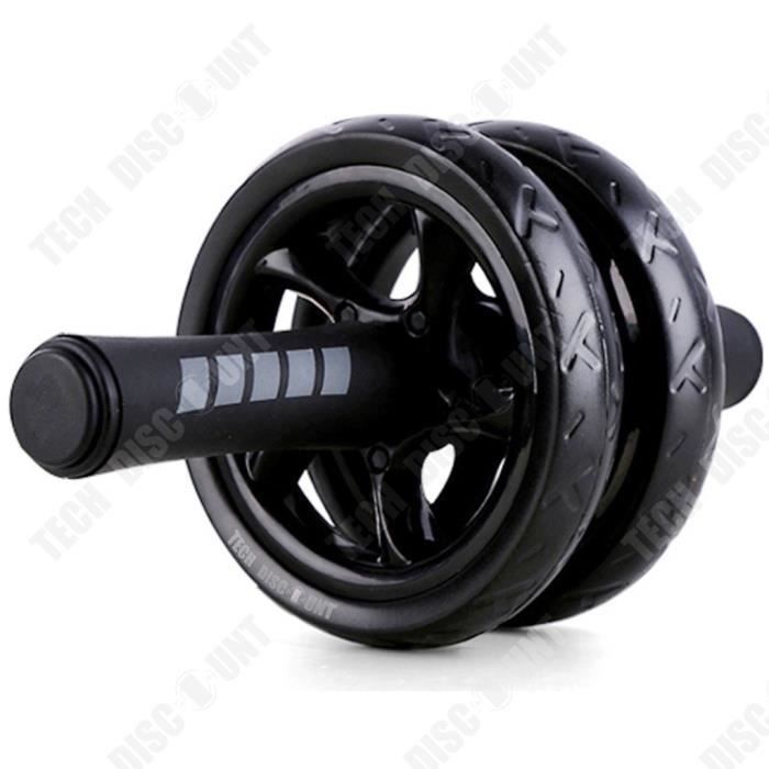 Roue abdominale pour entraînement de base, design durable et robuste, poignées en mousse EVA antidérapantes, idéal pour l'entraînement de force abdominale, excellent équipement de gym à domicile