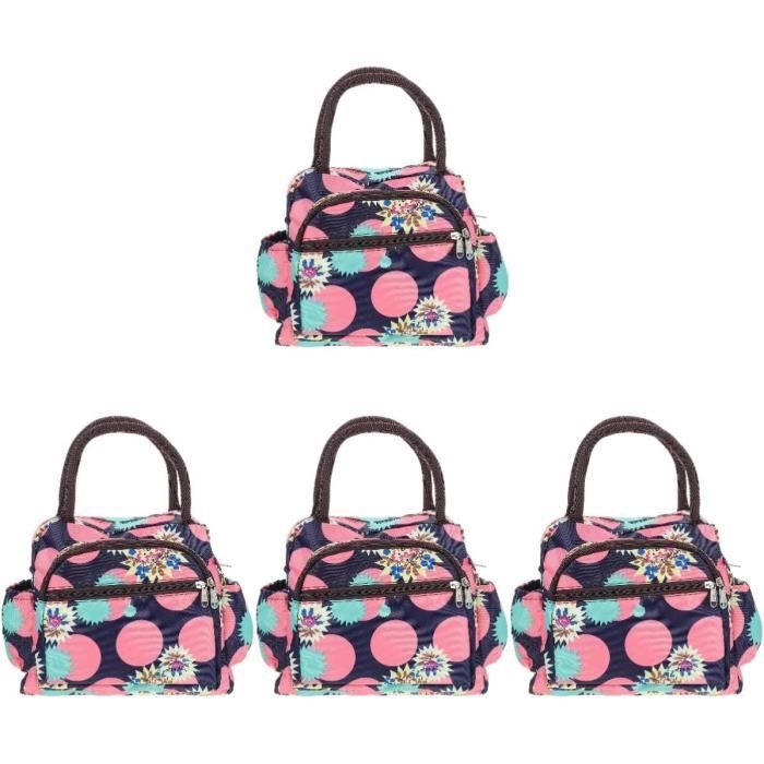 Sac Japonais UPKOCH 3pcs Fourre-tout Cordon De Serrage Pochette Bento De Rangement Portable 759317